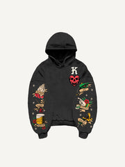 Skull King Playing Card Street Tattoo Sweatshirt