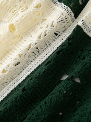 2026 Knitted Crochet Collar Comfortable Jacquard Shirt