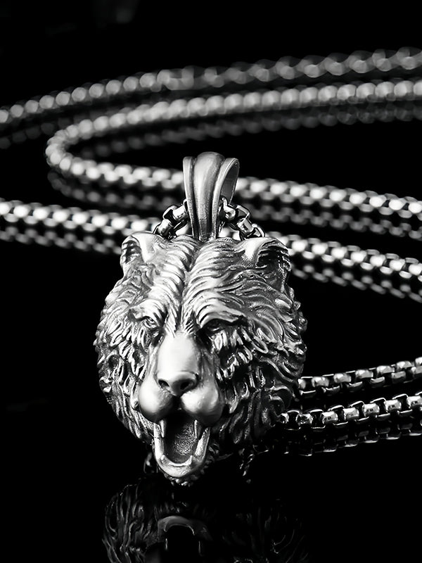 Power of Nature Brown Bear Necklace