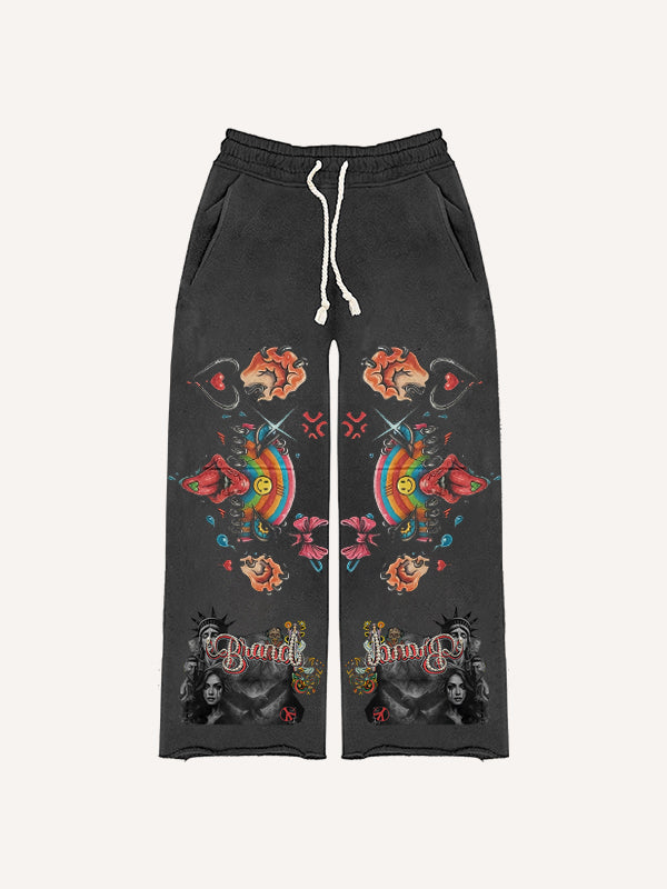 Statue of Liberty trendy distressed Pants