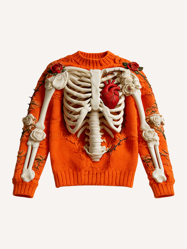 Knit Sweater Imitation 3D Ultra HD Graphic Print Hoodie