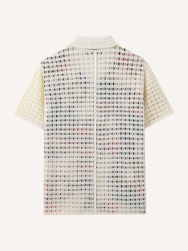 Premium Woven Crochet Jacquard Shirt 2026 New Arrival | No Print, Luxury Real Shot