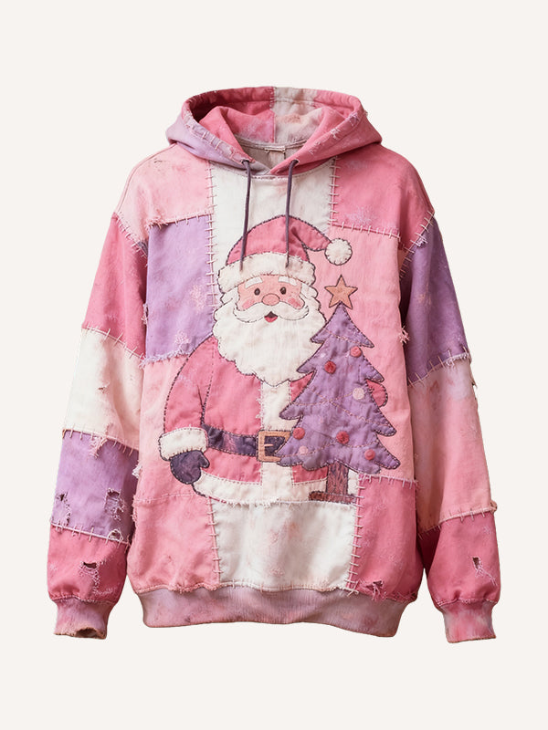 Patchwork Santa Claus Sweatshirt
