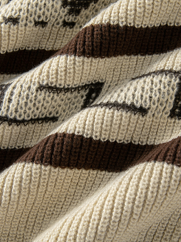 Trendy retro Western style must-have cardigan knit sweater