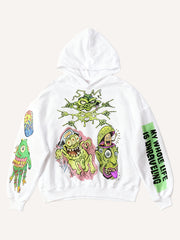 Alien Monster Battle Y2K Classic Trendy Hooded Sweatshirt