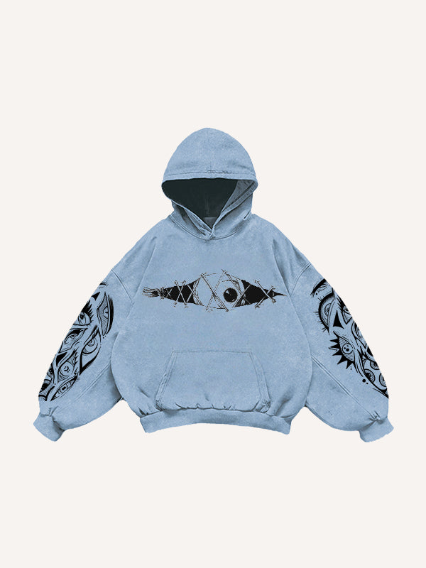 Horror Human Skin Eye Totem Sweatshirt