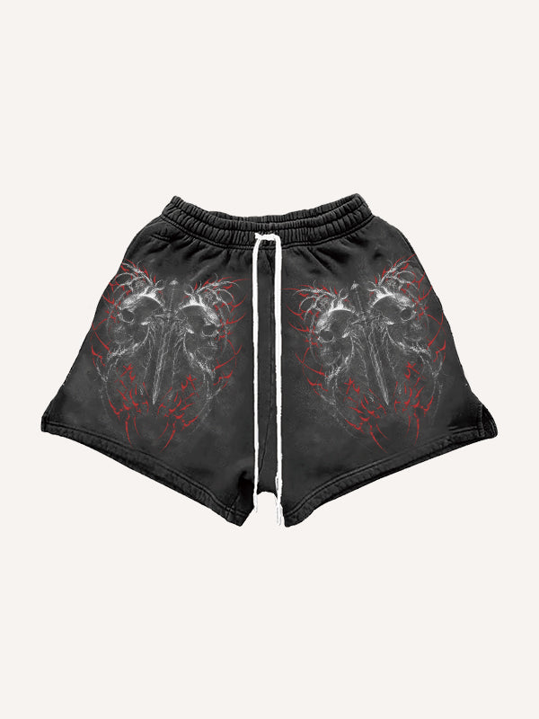 Dark Soul Holy Sword Print Shorts