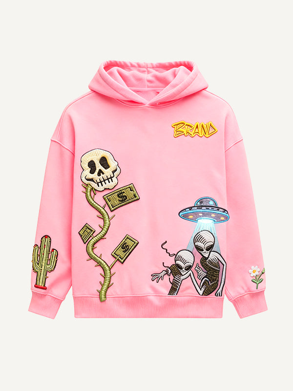 Are there aliens in the West Fashionable hooded sweatshirt