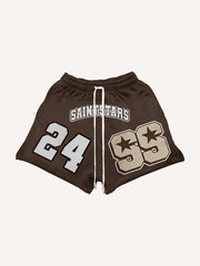 Street fashion patchwork hip-hop style rap shorts