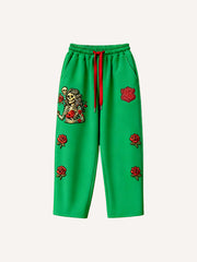 Fashionable Warm Skull Halloween Give You My Heart Printed Pants