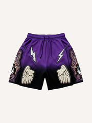 Flying Eye of Truth or God's Eye Gradient Shorts