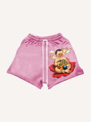 Hand-painted Fuwa shorts
