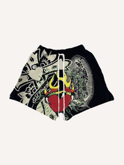 Hand-painted high-definition scanned printed cross shorts