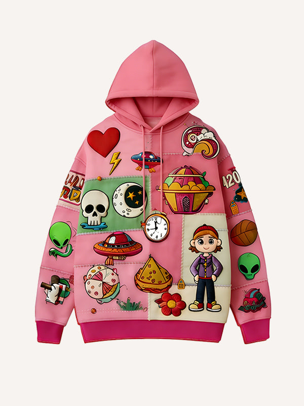 Unspeakable Faith Style Printed Corduroy Sweatshirt