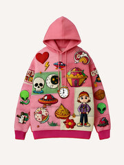 Unspeakable Faith Style Printed Corduroy Sweatshirt