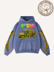 Attacking Soldiers Comfortable and Stylish Pure Cotton Washed Hoodie
