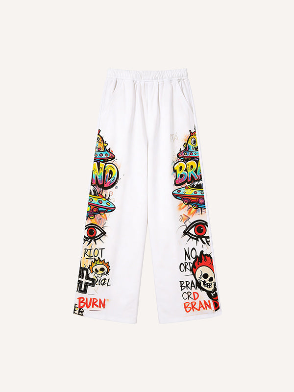 Invincible Monster Battle Warm Printed Pants