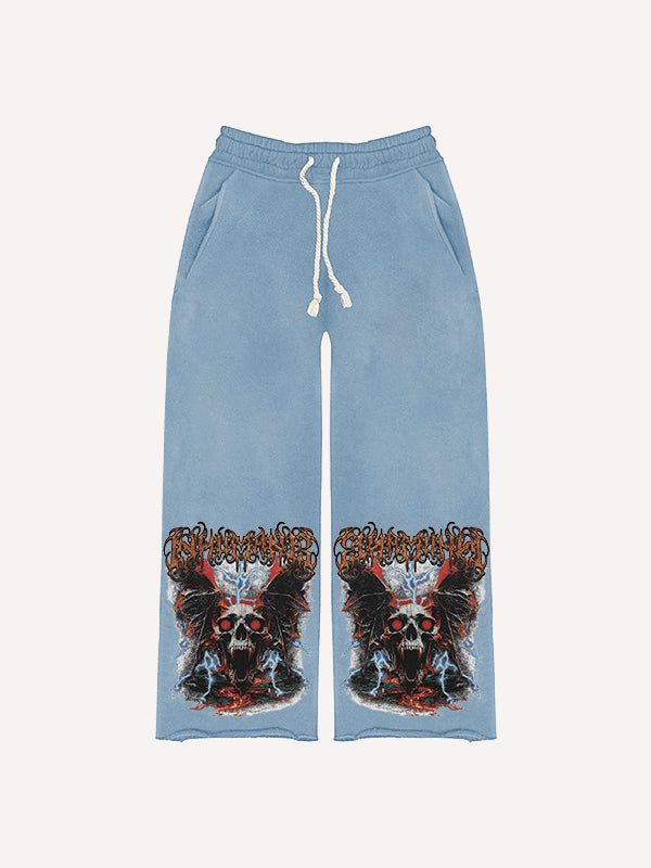 Artist-painted horror trousers