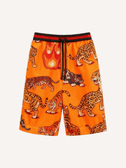 High-end textured trendy artist big-eyed shorts