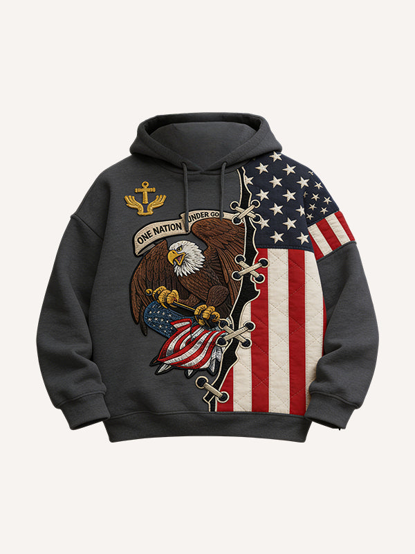 American Spirit Graphic Print Gift for Family Hoodie