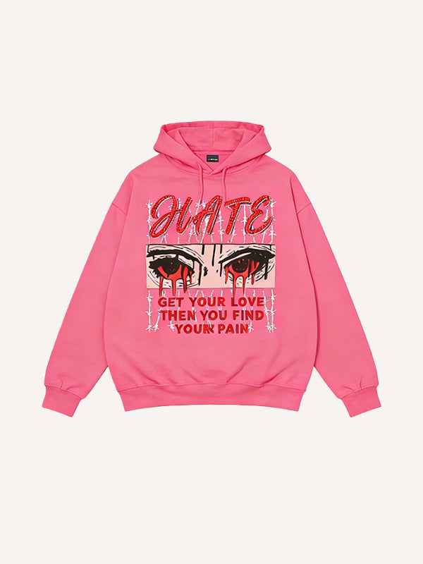 Mesmerizing laser thorn print sweatshirt