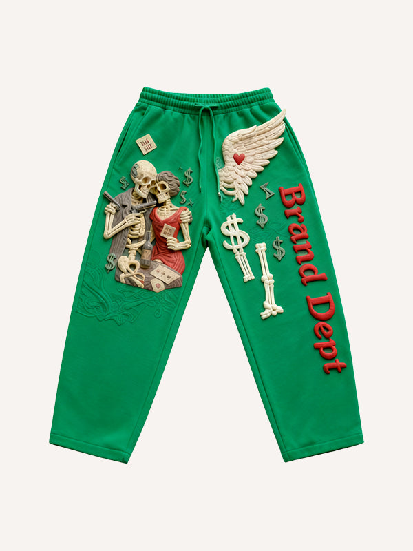 Love is an unwavering belief themed fashion trousers