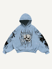 Artist painted Hell Skull Sweatshirt