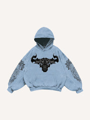 Double Dragon Monster Traditional Classic Pattern Sweatshirt