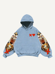 Super new handsome retro music cover trendy sweatshirt