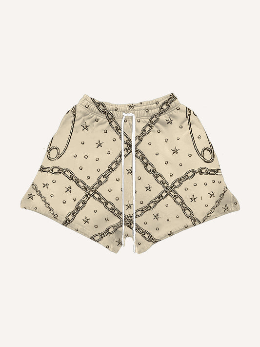 Metal Pin HD Print Shorts