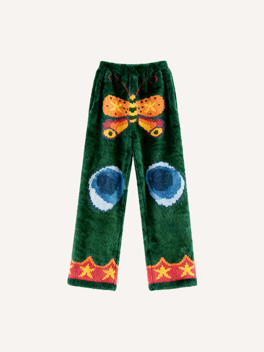 Stylish and chic hooded butterfly hooded pants