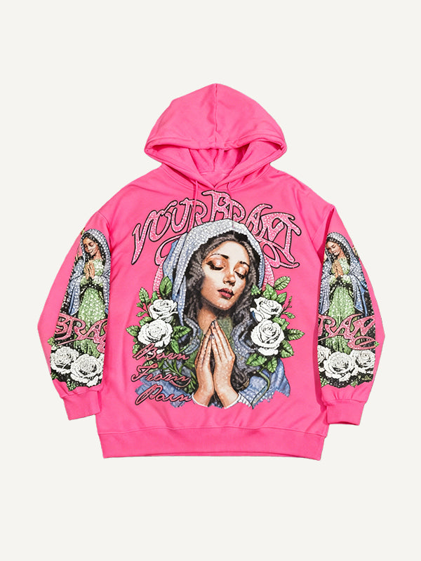 Faith in Our Lady of Christ Free Shipping for Me My Family and Friends Trendy Hoodies