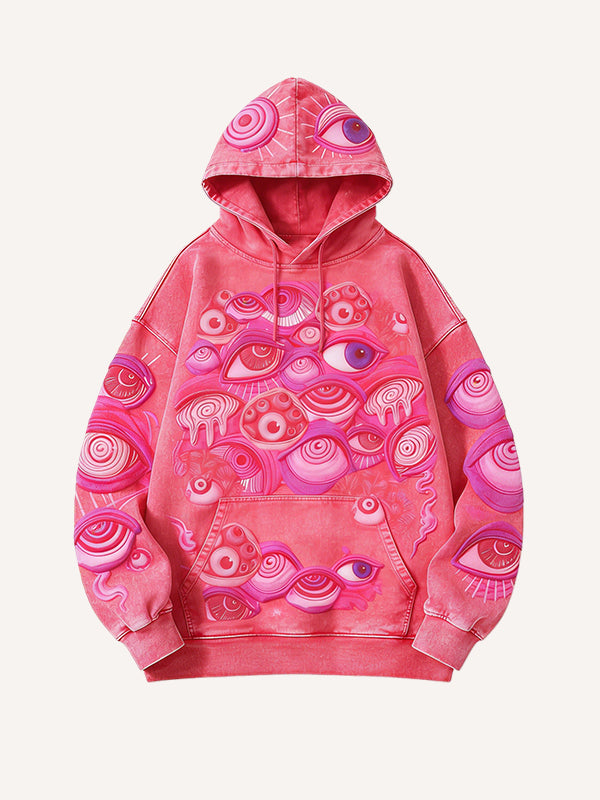 Hundred-Eyed Demon Lord printed high-end hooded sweatshirt