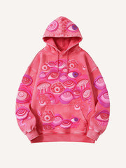 Hundred-Eyed Demon Lord printed high-end hooded sweatshirt