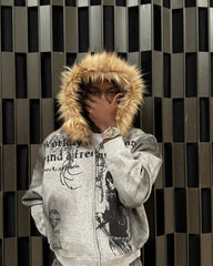 Supermade × Mortemartt Graphic Hooded Jacket