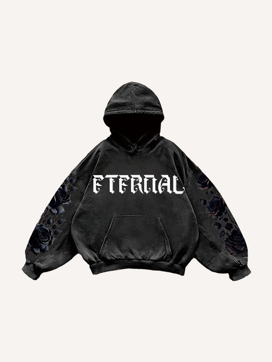 Eternal Bloom Trendy Print Sweatshirt