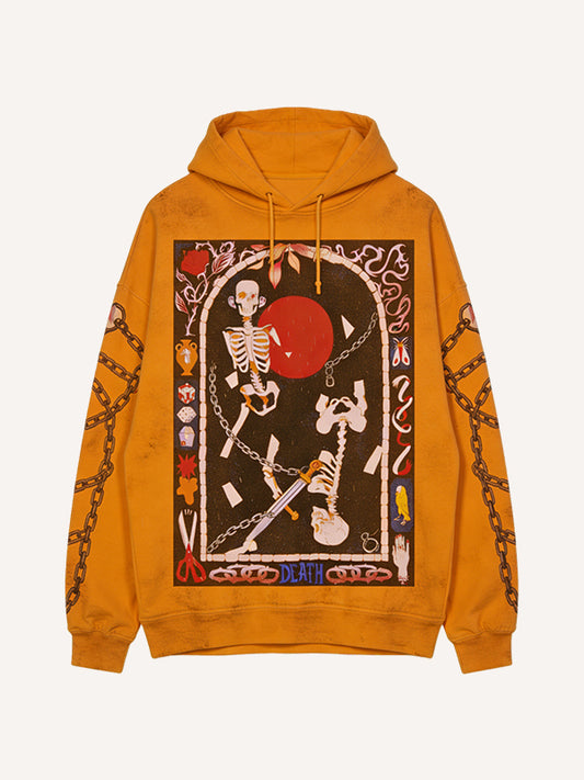 Hand-painted Hell Style Hand-painted Hooded Sweatshirt