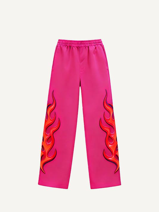 Kung Fu King Fashionable Chinese Oriental Power Trendy Retro Hand-printed Trousers