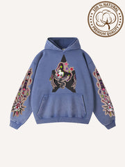 No one should be the clown in love Pure cotton printed sweatshirt