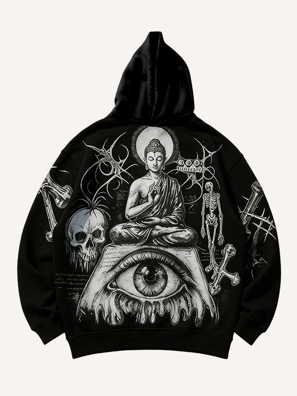Prophet or Demon Eye Mysterious Power Print Hoodie