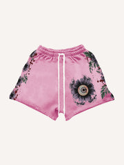 Eye of Hell hand-painted art illustration shorts