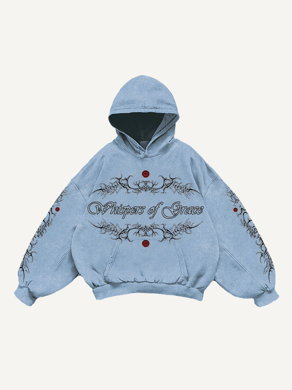 Hand-painted dark witch textured sweatshirt