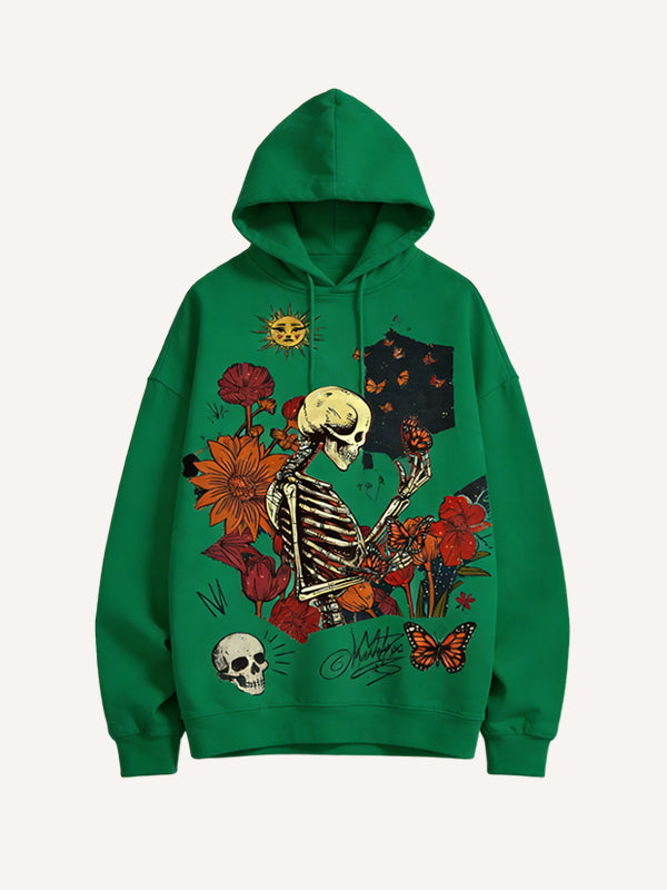 Sweatshirt with a print symbolizing undying love