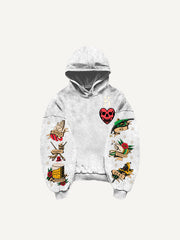 Skull King Playing Card Street Tattoo Sweatshirt