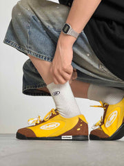 Retro Versatile Double Lace German Trainer Sneakers