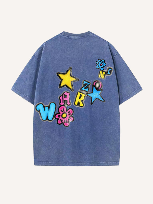 Cute Clown Artist Washed T-shirt