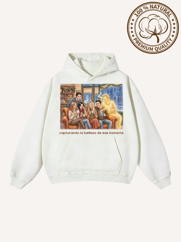 Pure cotton sweatshirt with us all in heaven