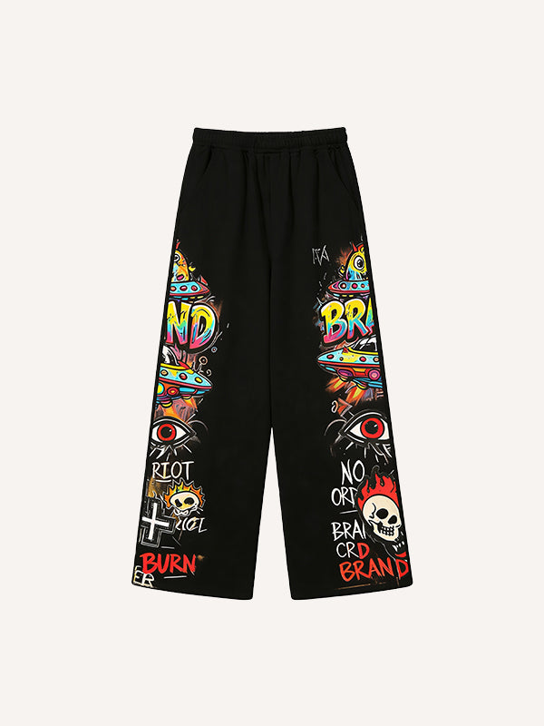 Invincible Monster Battle Warm Printed Pants