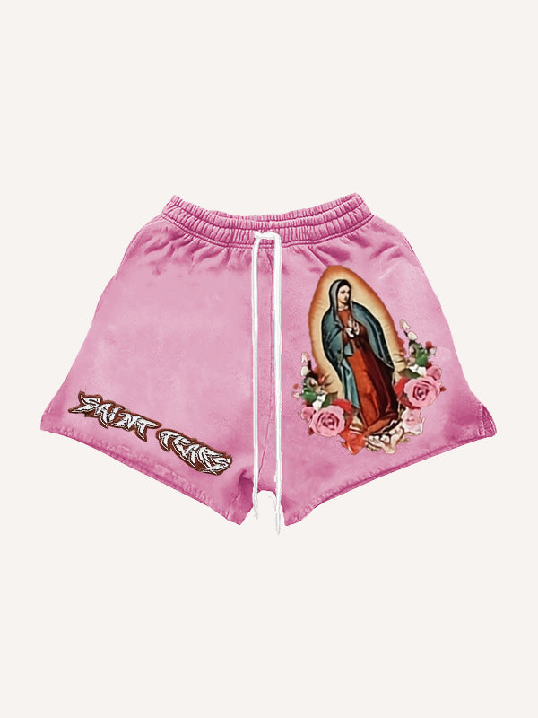 Vintage Mary Bless Me Rap Shorts