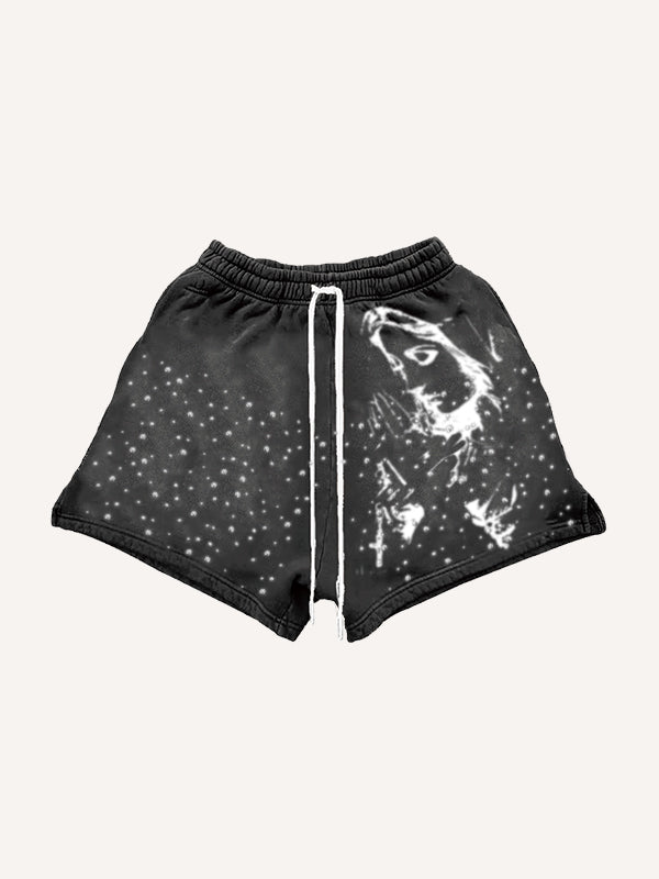 Mary Bless Me Left and Right Zipper Shorts